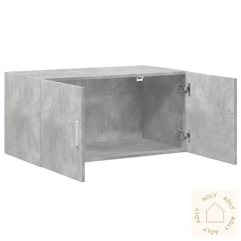Veggskap Betonggrå 80X42,5X40 Cm Konstruert Tre