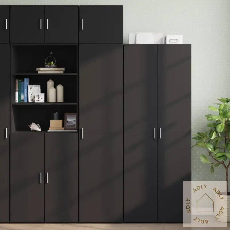 Veggskap Svart 45X42,5X40 Cm Konstruert Tre