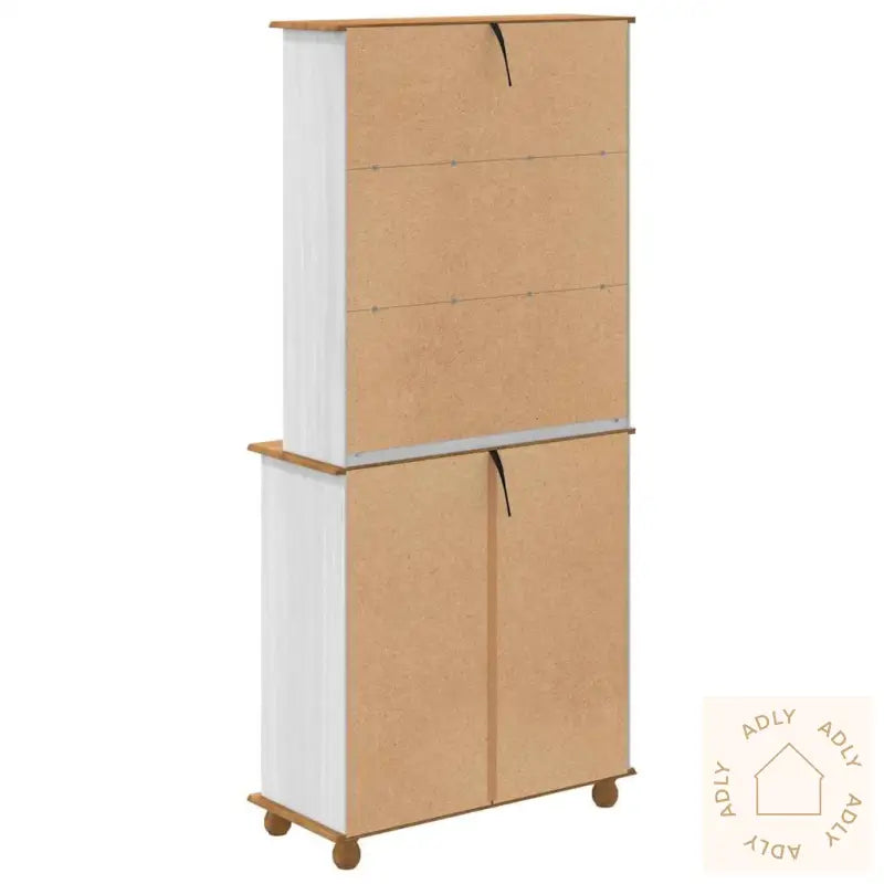 Hutch “Askim” Hvit 91X40X199.5 Cm Massivt Tre Furu