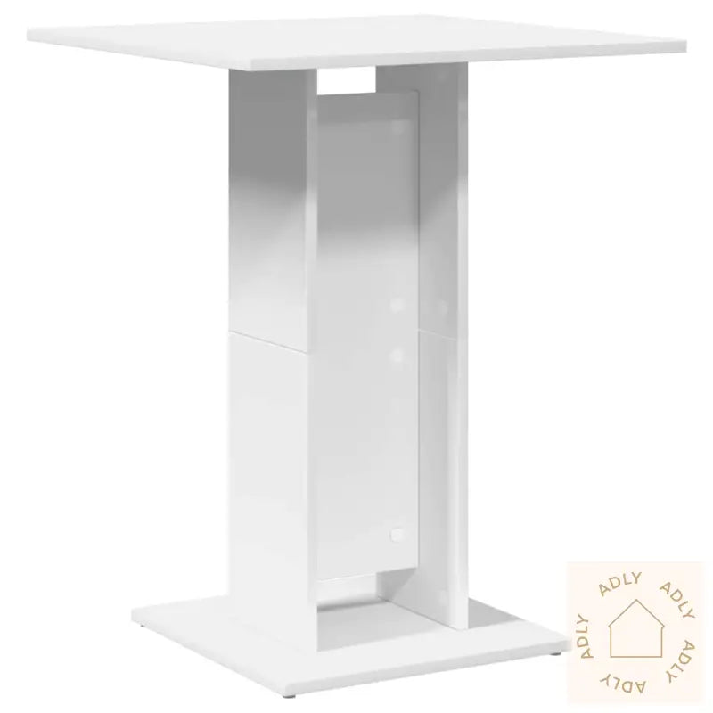 Bistrobord Hvit 60X60X75 Cm Konstruert Tre
