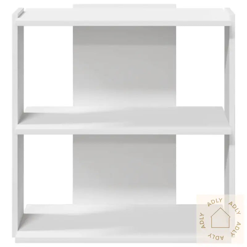 Bokhylle 3 Etasjer Hvit 60X30X60 Cm Konstruert Tre