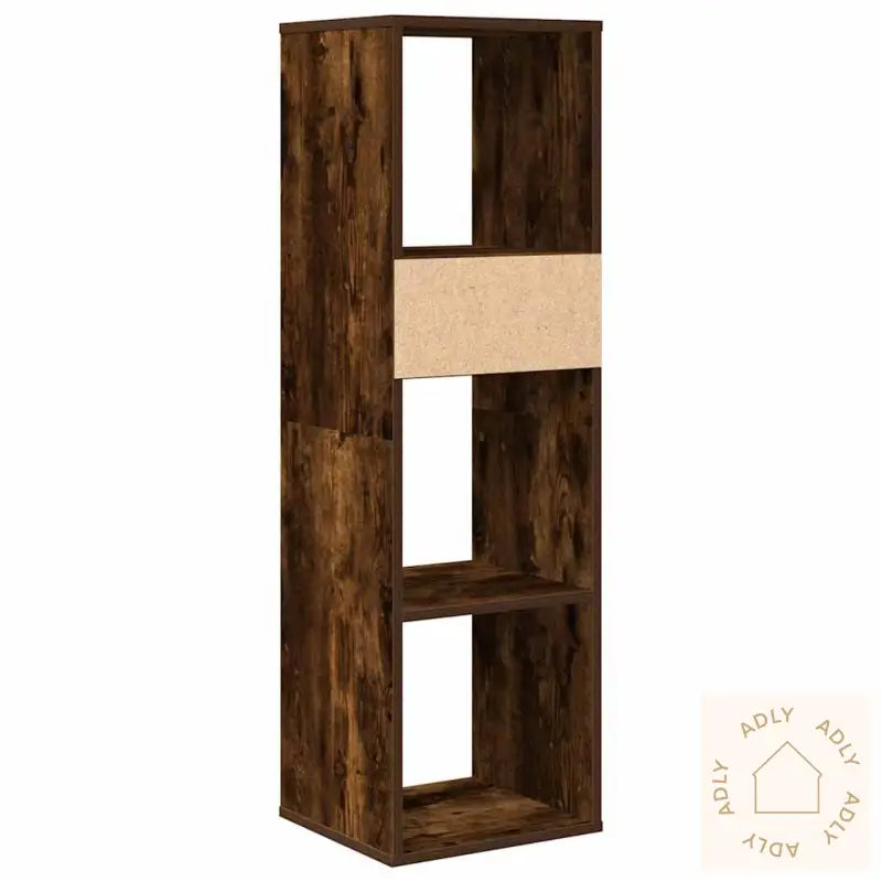 Bokhylle Røkt Eik 34X31X112 Cm Konstruert Tre
