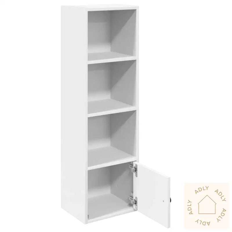 Bokhylle Hvit 31X24X102 Cm Konstruert Tre