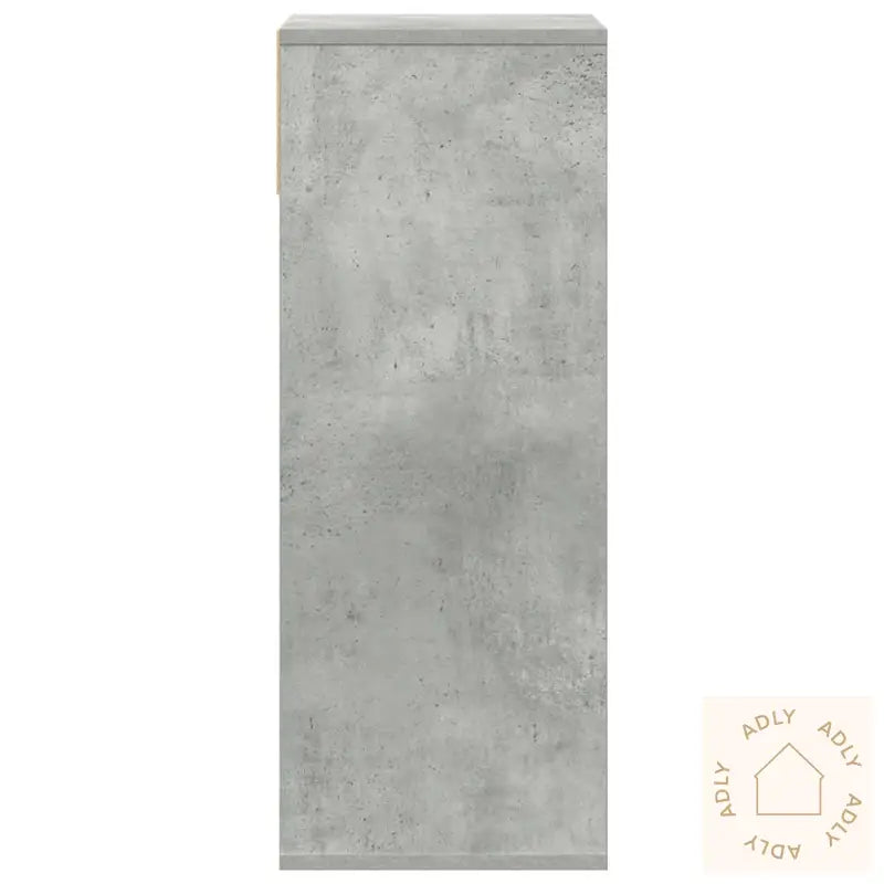 Bokhylle Betonggrå 34X31X80 Cm Konstruert Tre