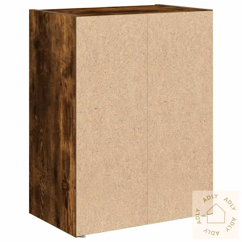 Bokhylle Røkt Eik 40X24X52 Cm Konstruert Tre