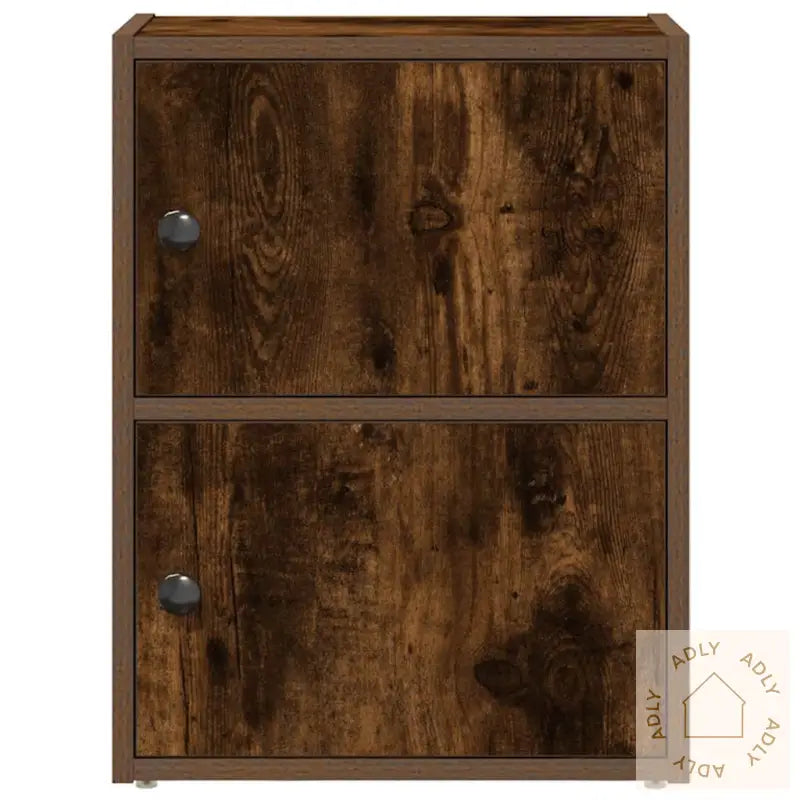 Bokhylle Røkt Eik 40X24X52 Cm Konstruert Tre