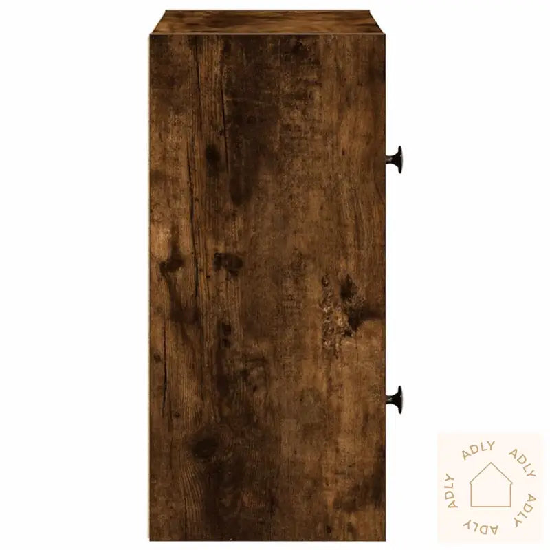 Bokhylle Røkt Eik 40X24X52 Cm Konstruert Tre