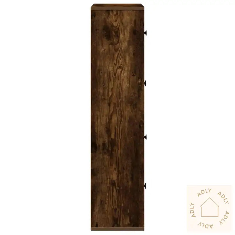 Bokhylle Røkt Eik 60X24X101,5 Cm Konstruert Tre