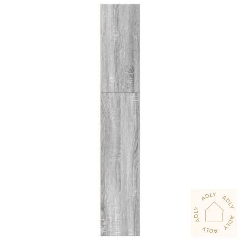 Bokhylle Grå Sonoma 80X24X143 Cm Konstruert Tre