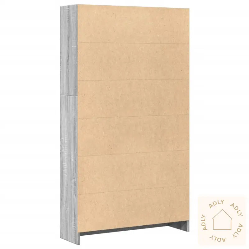 Bokhylle Grå Sonoma 80X24X143 Cm Konstruert Tre