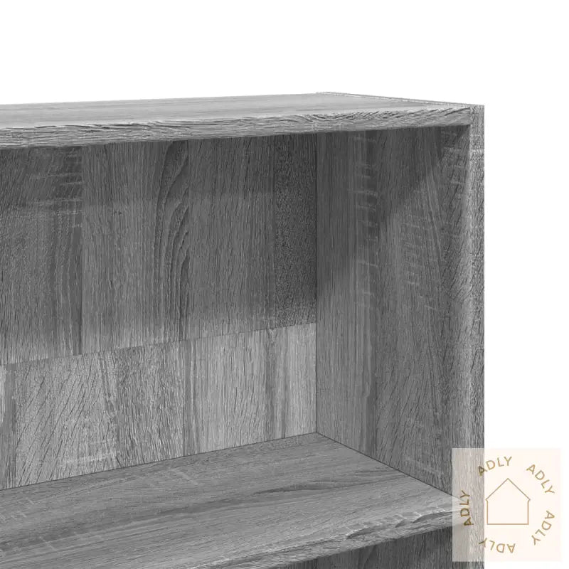 Bokhylle Grå Sonoma 80X24X143 Cm Konstruert Tre