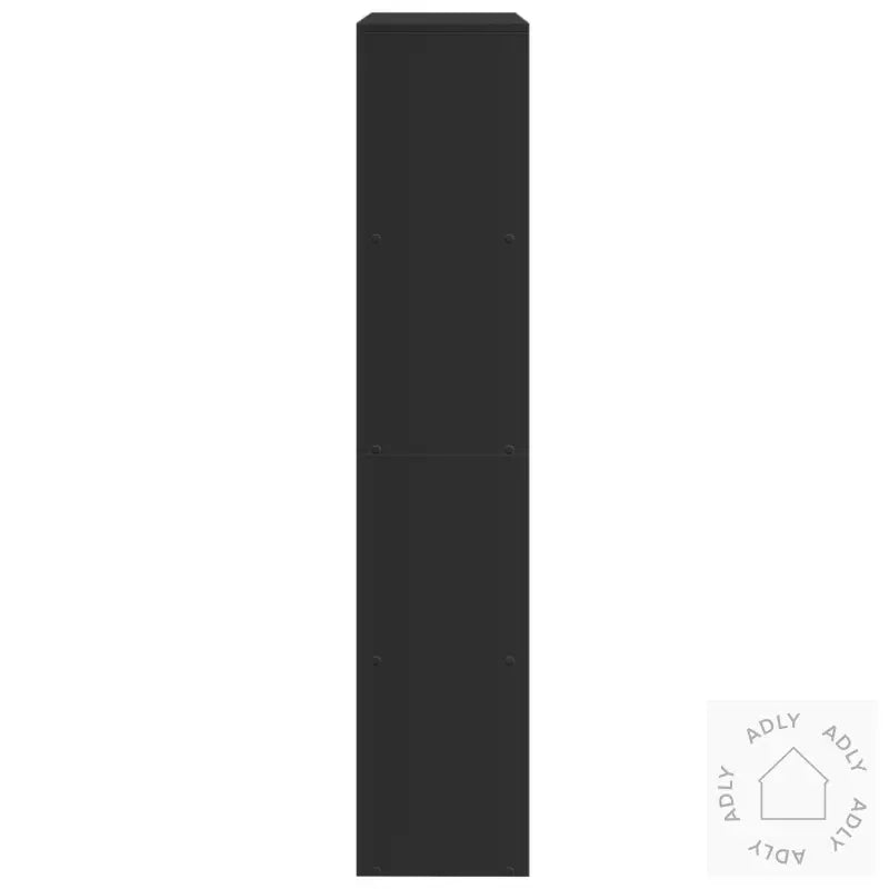 Bokhylle 4 Etasjer Svart 143,5X29X143,5 Cm Konstruert Tre