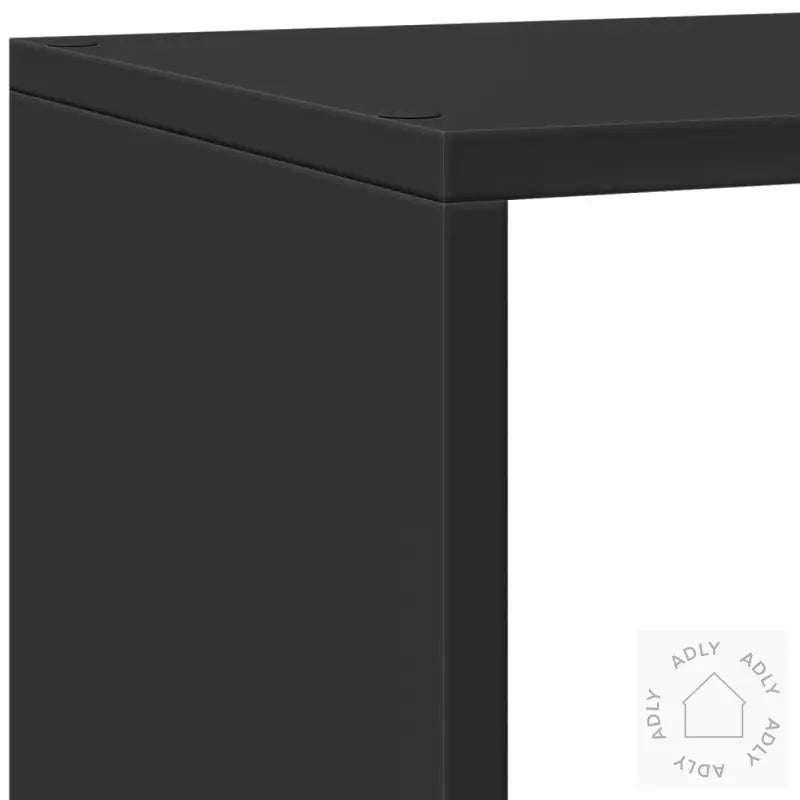 Bokhylle 4 Etasjer Svart 143,5X29X143,5 Cm Konstruert Tre