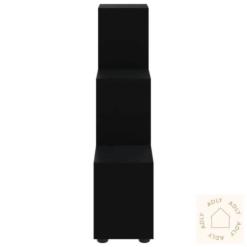 Bokhylle Svart 107 Cm Konstruert Tre
