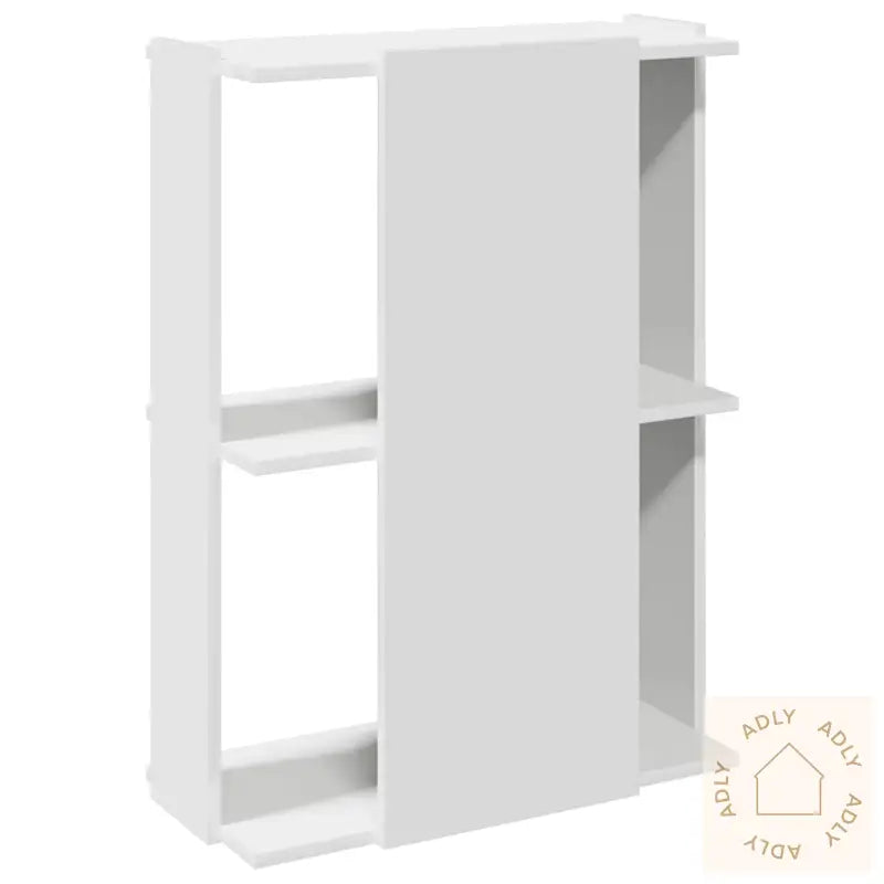 Bokhylle 3 Etasjer Hvit 60X30X80 Cm Konstruert Tre