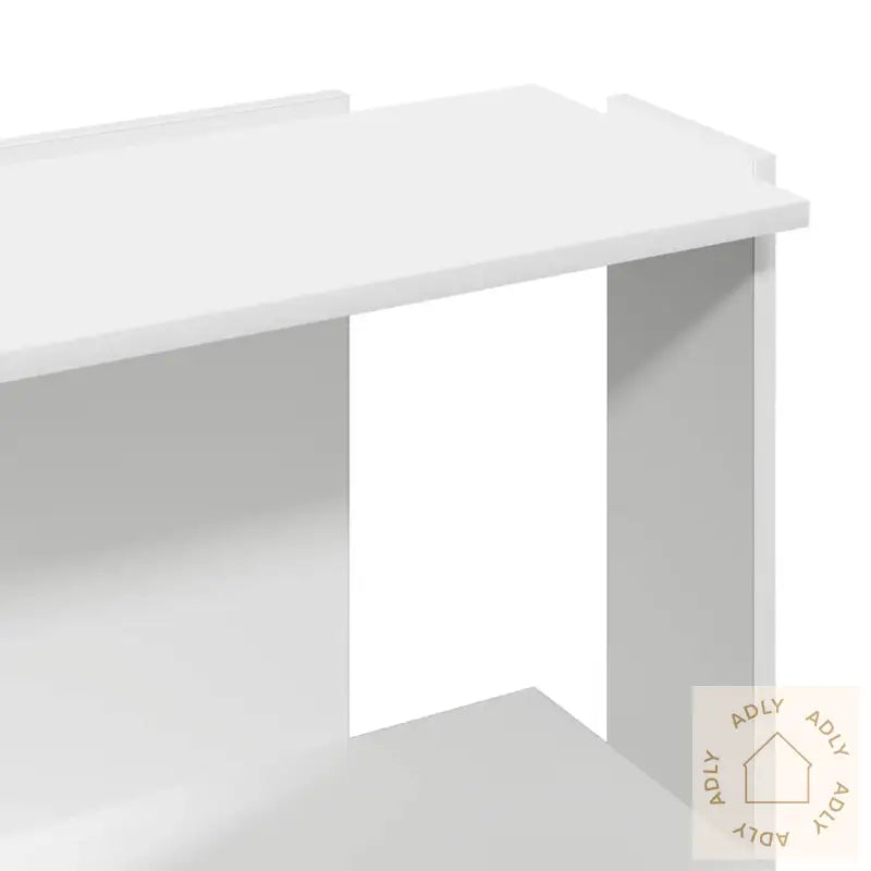 Bokhylle 3 Etasjer Hvit 60X30X80 Cm Konstruert Tre