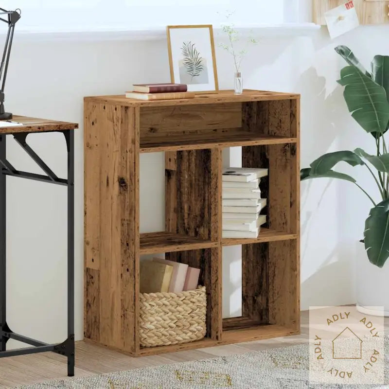 Bokhylle Gammelt Tre 66X31X80 Cm Konstruert Tre