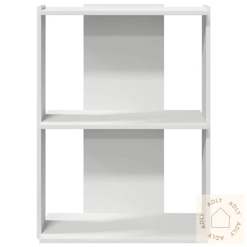 Bokhylle 3 Etasjer Hvit 60X30X80 Cm Konstruert Tre