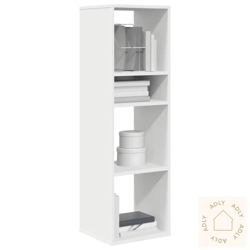 Bokhylle Hvit 34X31X112 Cm Konstruert Tre