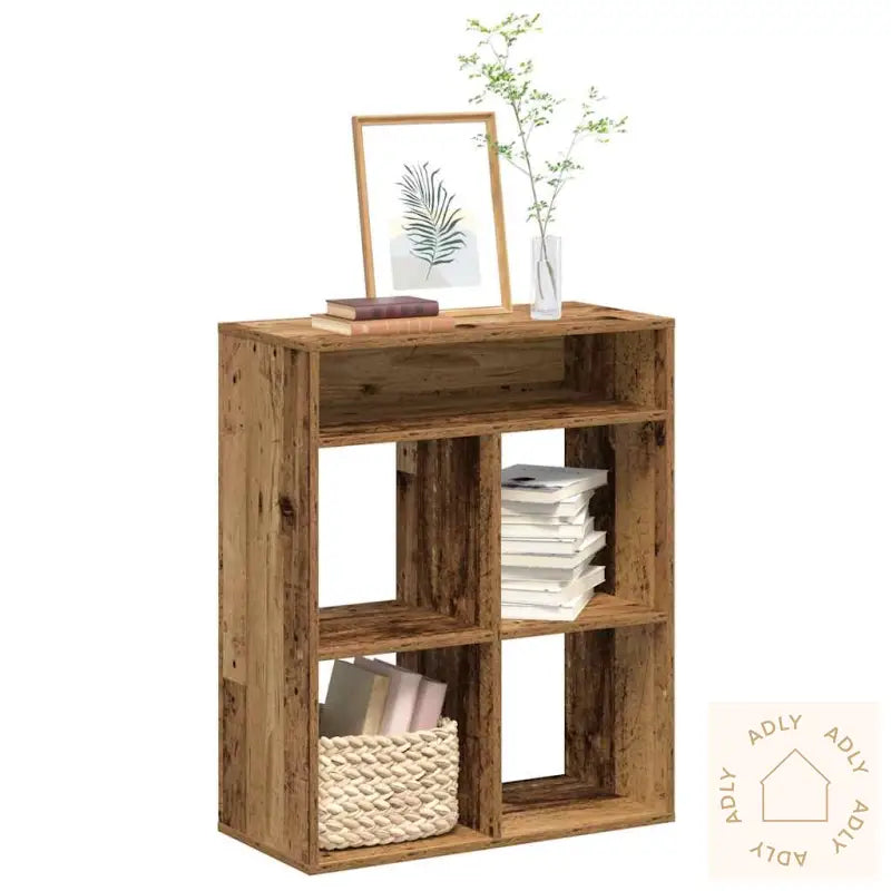 Bokhylle Gammelt Tre 66X31X80 Cm Konstruert Tre