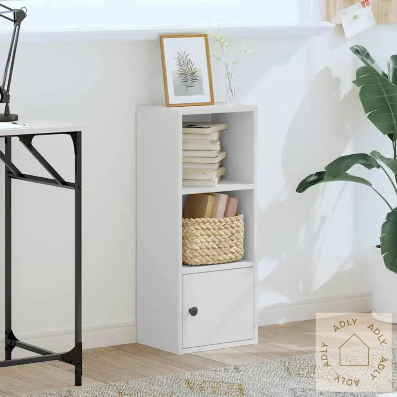 Bokhylle Hvit 31X24X77 Cm Konstruert Tre