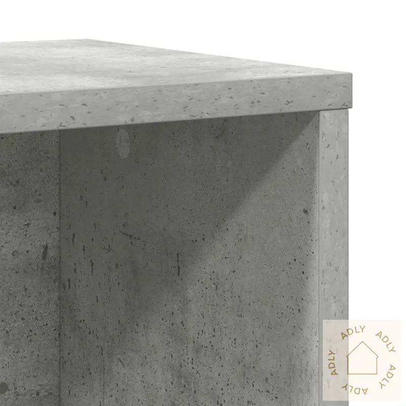 Bokhylle Betonggrå 60X24X101,5 Cm Konstruert Tre