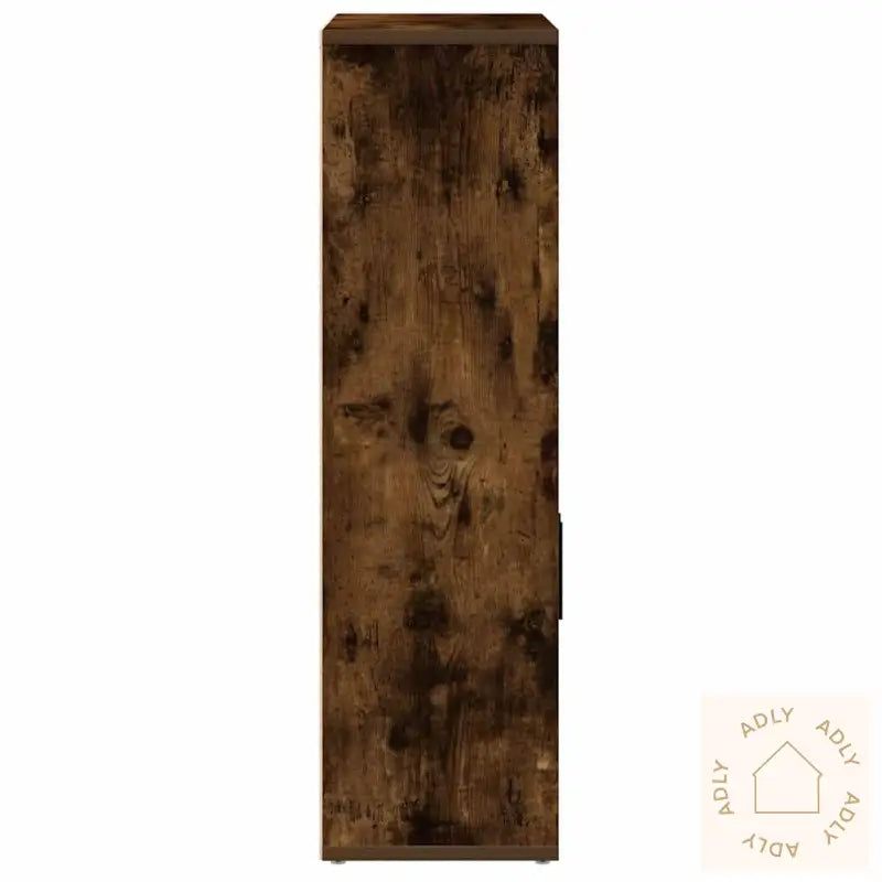 Bokhylle Røkt Eik 60X24X85 Cm Konstruert Tre