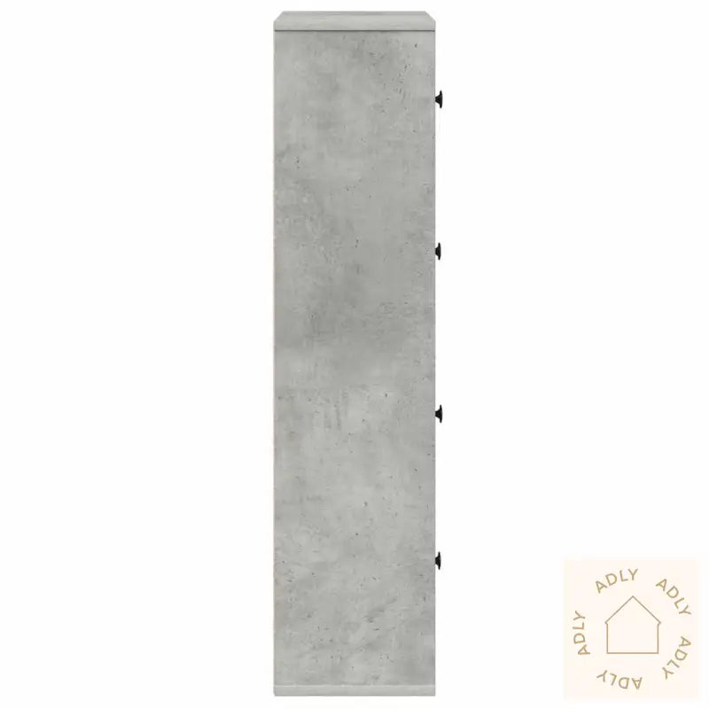 Bokhylle Betonggrå 60X24X101,5 Cm Konstruert Tre