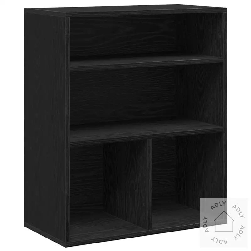 Bokhylle Svart 60X30X71,5 Cm Konstruert Tre