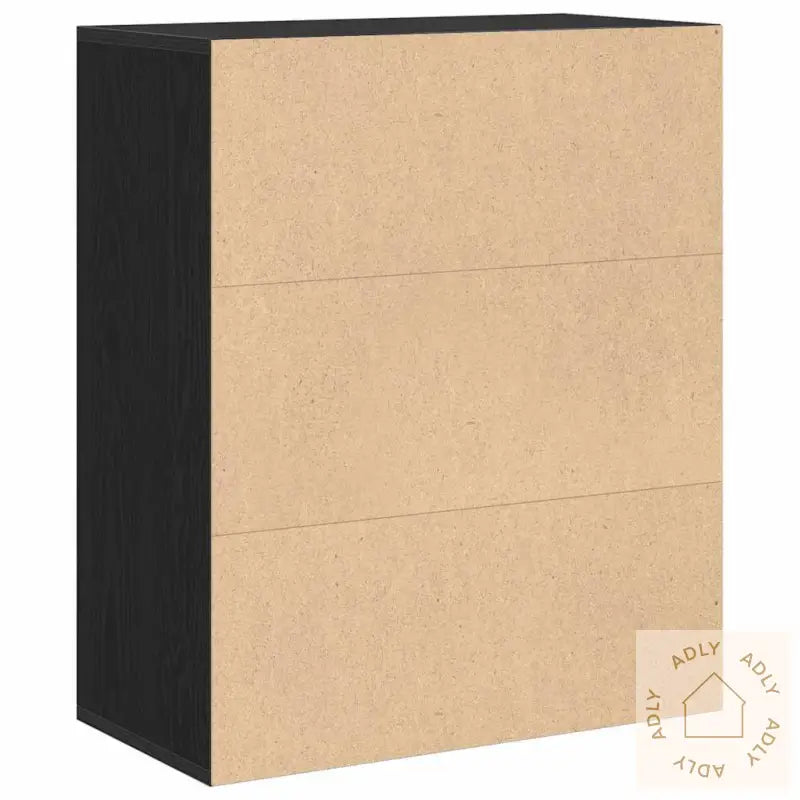 Bokhylle Svart 60X30X71,5 Cm Konstruert Tre