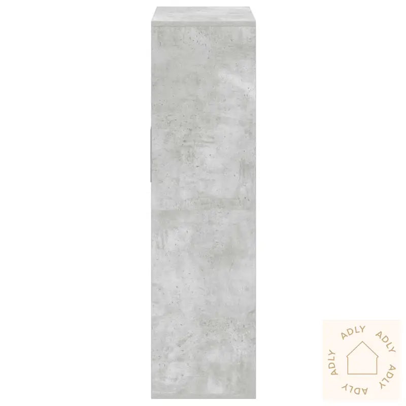 Bokhylle Betonggrå 66X31X112 Cm Konstruert Tre