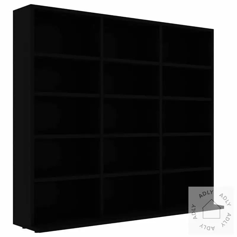 Cd-Hylle Svart 100X23X89,5 Cm Konstruert Tre