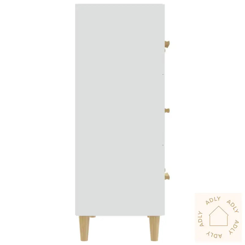 Skjenk Hvit 70X34X90 Cm Konstruert Tre