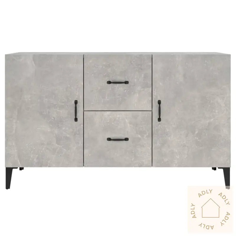Skjenk Betonggrå 100X36X60 Cm Konstruert Tre