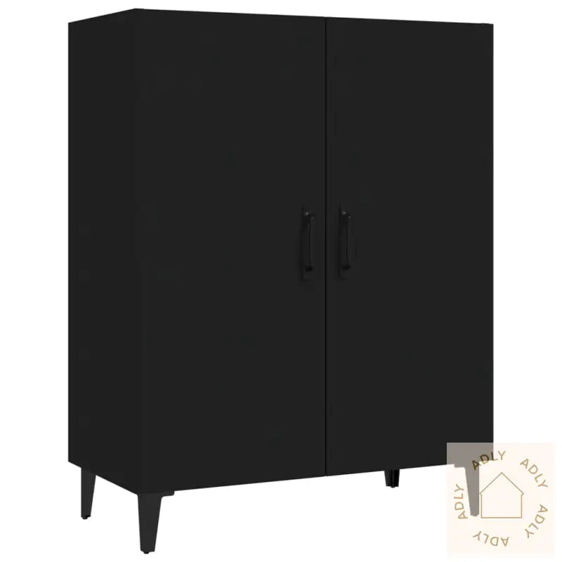 Skjenk Svart 70X34X90 Cm Konstruert Tre