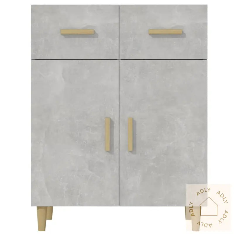 Skjenk Betonggrå 69,5X34X89 Cm Konstruert Tre