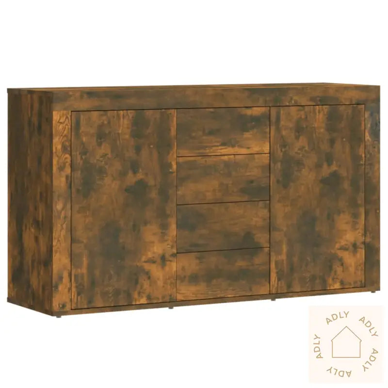 Skjenk Røkt Eik 120X36X69 Cm Konstruert Tre