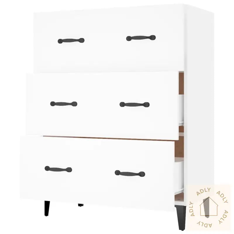 Skjenk Hvit 69,5X34X90 Cm Konstruert Tre