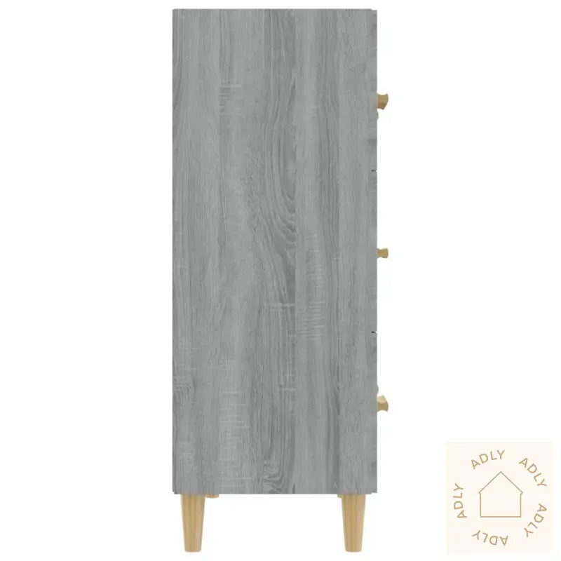 Skjenk Grå Sonoma 70X34X90 Cm Konstruert Tre