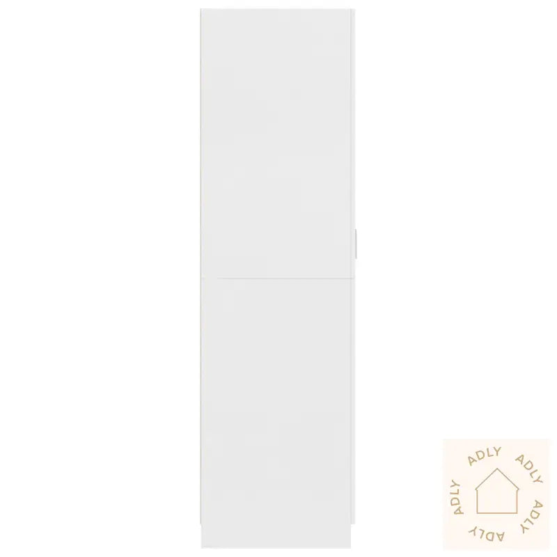 Garderobe Hvit 80X52X180 Cm Konstruert Tre