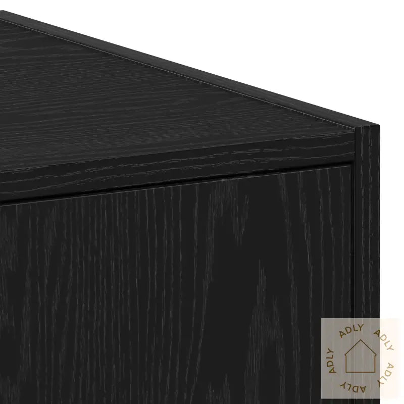 Apotekskap Svart Eik 30X41X174,5 Cm Kryssfiner