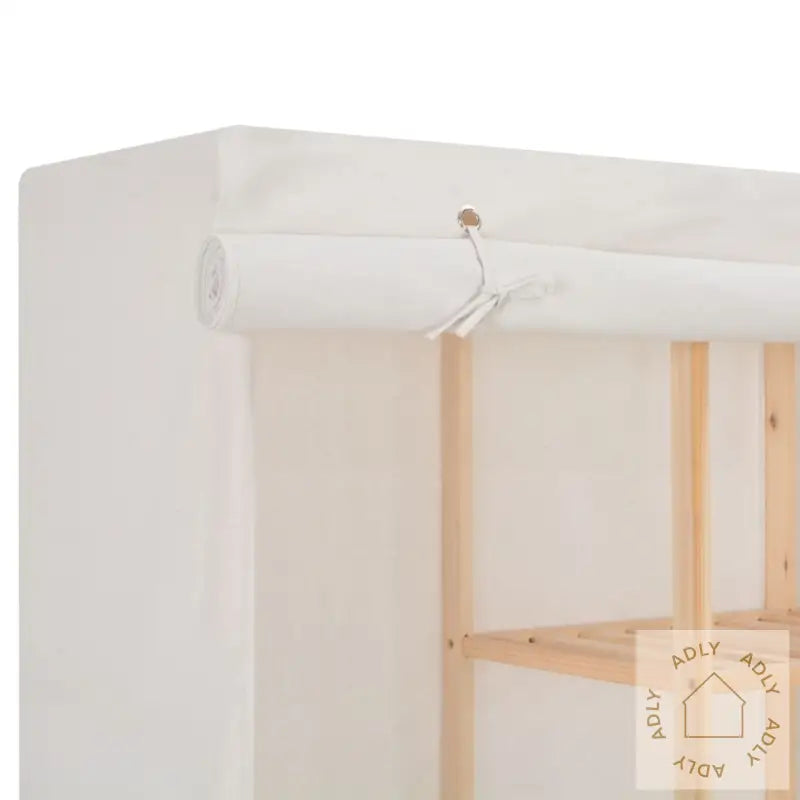 Garderobeskap Hvit 173X40X170 Cm Stoff