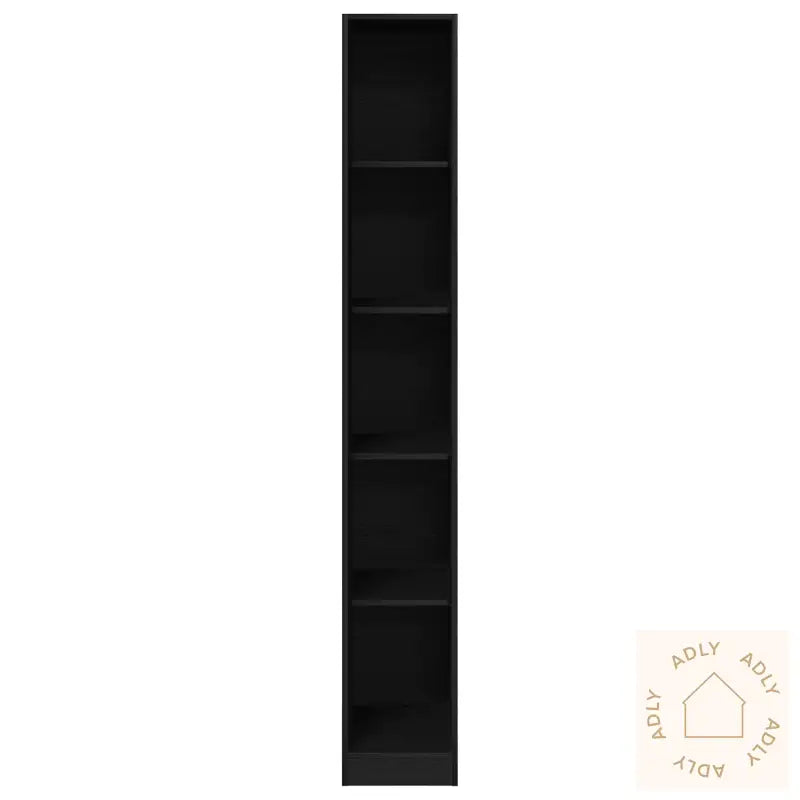 Svart Eik Garderobe - 30X50X200 Cm, Laget Av Konstruert Tre