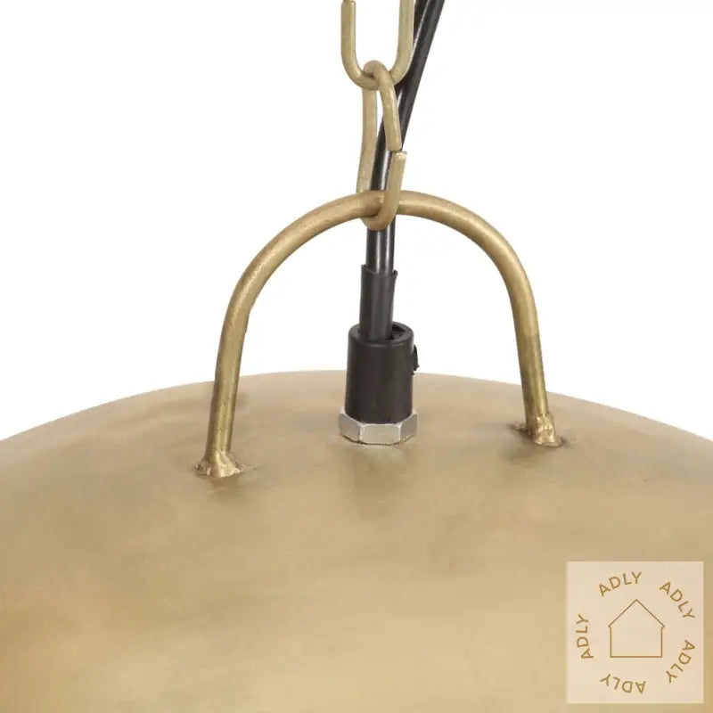 Industriell Vintage Hengelampe 25 W Messing Rund 41 Cm E27