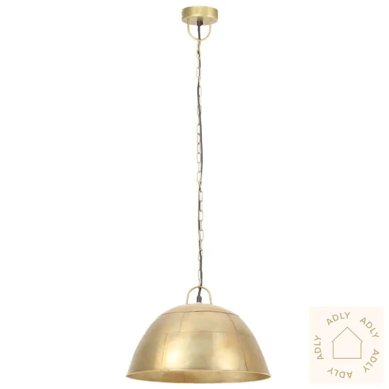 Industriell Vintage Hengelampe 25 W Messing Rund 41 Cm E27