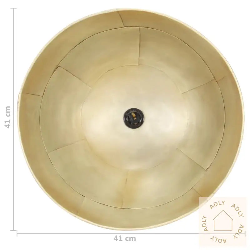 Industriell Vintage Hengelampe 25 W Messing Rund 41 Cm E27