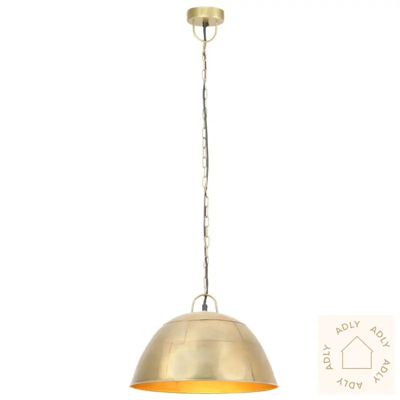 Industriell Vintage Hengelampe 25 W Messing Rund 41 Cm E27