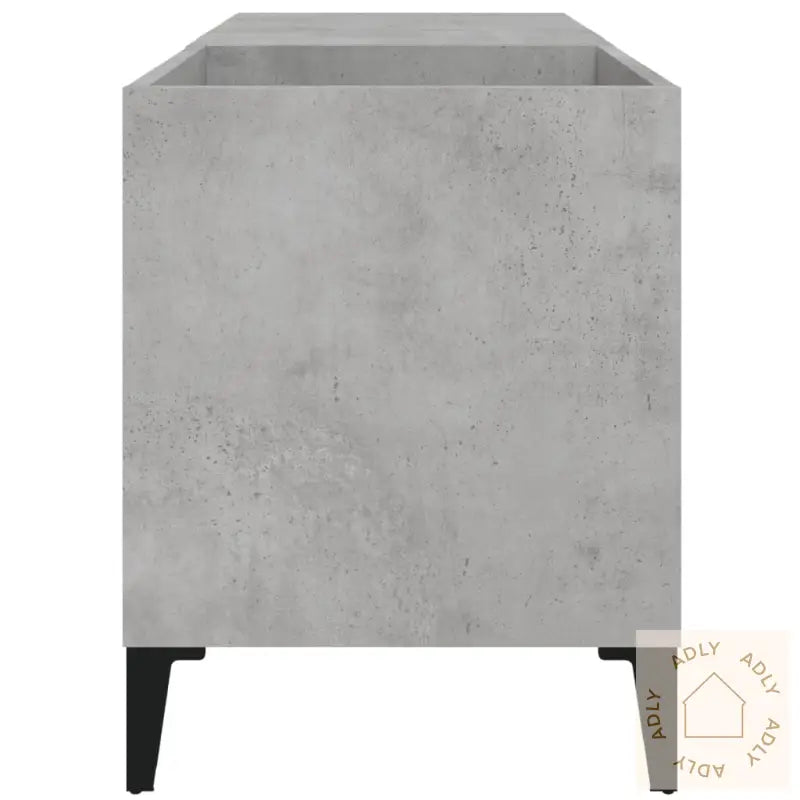 Hifi-Benk Betonggrå 84,5X38X48 Cm Konstruert Tre