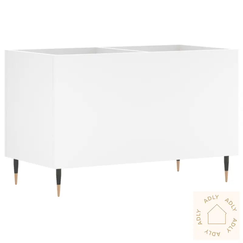 Hifi-Benk Hvit 74,5X38X48 Cm Konstruert Tre