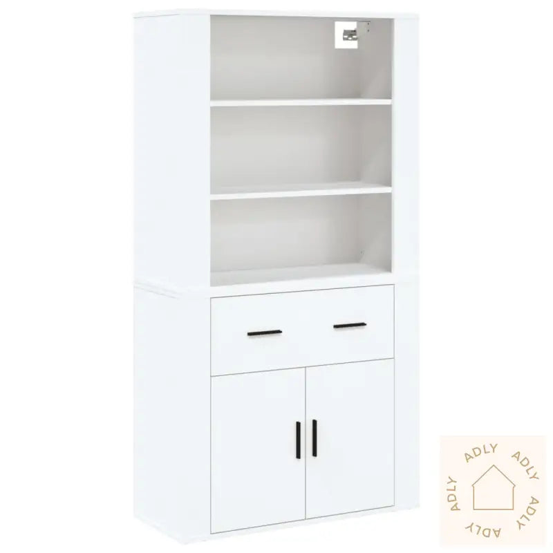 Highboard Hvit Konstruert Tre